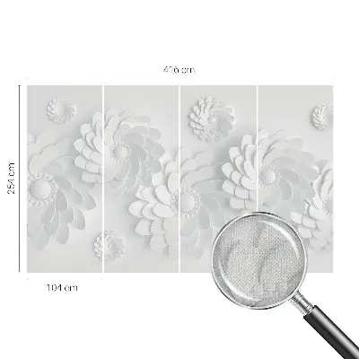 Foto behang voor de kinderkamer met een bloemendig patroon voor een elegante uitstraling