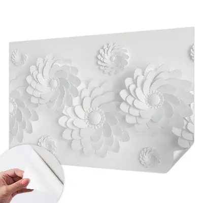Foto behang voor de kinderkamer met een bloemendig patroon voor een elegante uitstraling