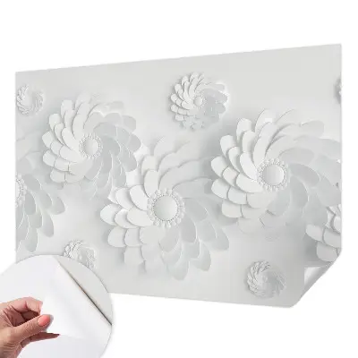 Foto behang voor de kinderkamer met een bloemendig patroon voor een elegante uitstraling