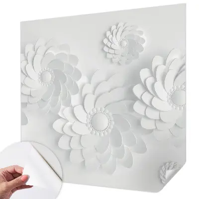 Foto behang voor de kinderkamer met een bloemendig patroon voor een elegante uitstraling