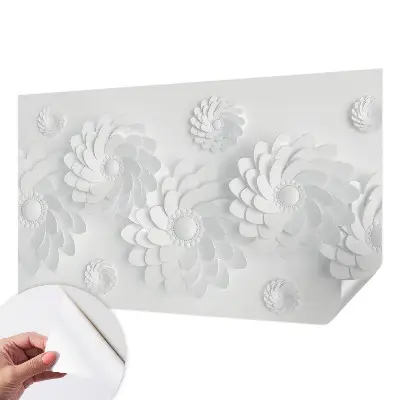 Foto behang voor de kinderkamer met een bloemendig patroon voor een elegante uitstraling