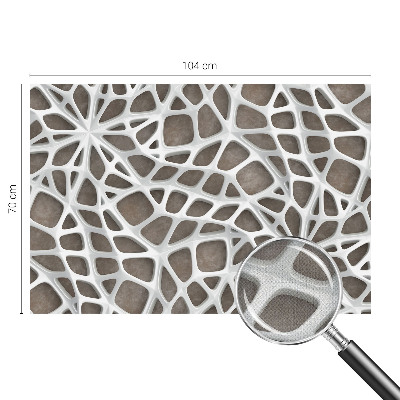 Foto behang voor de keuken Geometrisch netwerk