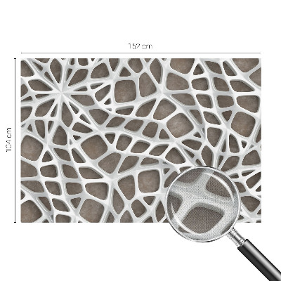 Foto behang voor de keuken Geometrisch netwerk