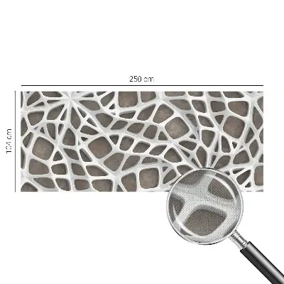 Foto behang voor de keuken met een geometrisch netwerkpatroon