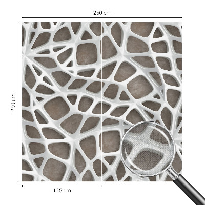 Foto behang voor de keuken Geometrisch netwerk