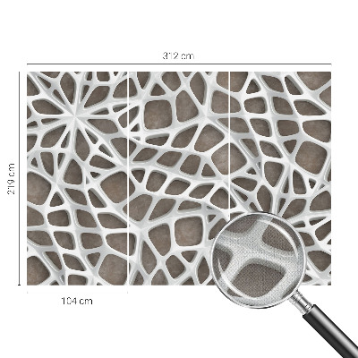 Foto behang voor de keuken Geometrisch netwerk