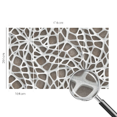 Foto behang voor de keuken Geometrisch netwerk