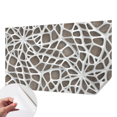 Foto behang voor de keuken Geometrisch netwerk