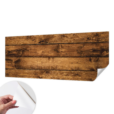 Zelfklevend fotobehang met print van houten planken