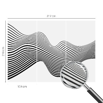 Zelfklevende behangsticker Dynamische abstractie