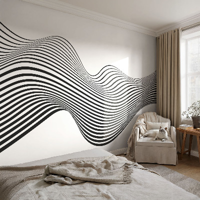 Zelfklevende behangsticker Dynamische abstractie