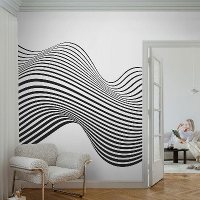 Zelfklevende behangsticker Dynamische abstractie