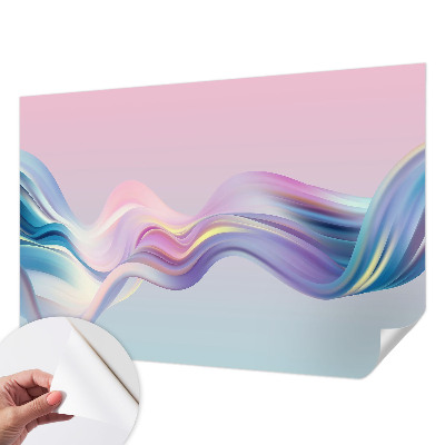 Fotobehang voor kinderkamer met kleurrijke golven