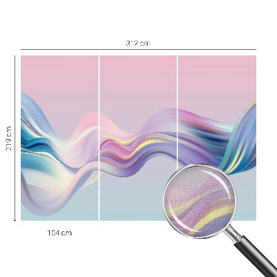 Fotobehang voor kinderkamer Kleurrijke golven