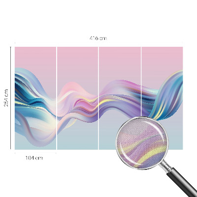 Fotobehang voor kinderkamer Kleurrijke golven