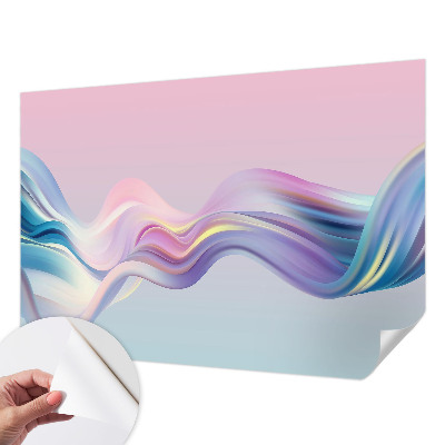 Fotobehang voor kinderkamer met kleurrijke golven