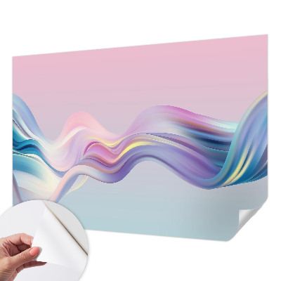 Fotobehang voor kinderkamer met kleurrijke golven