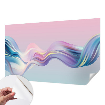 Fotobehang voor kinderkamer met kleurrijke golven