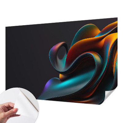 Fotobehang voor de kinderkamer met een kleurrijke werveling als motief