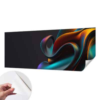 Fotobehang voor de kinderkamer met een kleurrijke werveling als motief