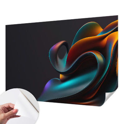 Fotobehang voor de kinderkamer met een kleurrijke werveling als motief
