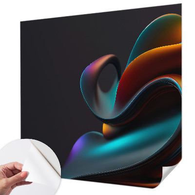 Fotobehang voor de kinderkamer met een kleurrijke werveling als motief