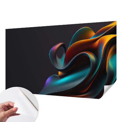 Fotobehang voor de kinderkamer met een kleurrijke werveling als motief