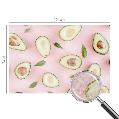 Fotobehang babykamer met een avocado‑motief