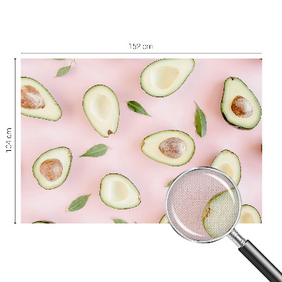 Fotobehang babykamer met een avocado‑motief