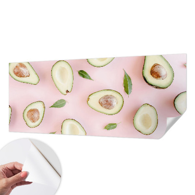 Fotobehang babykamer met een avocado‑motief