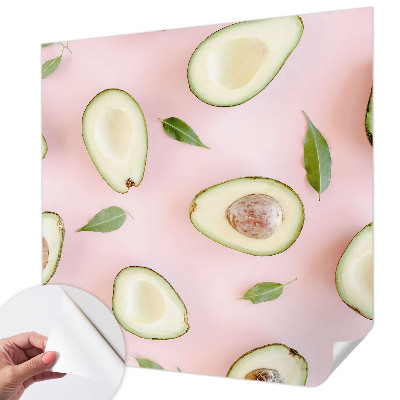 Fotobehang babykamer met een avocado‑motief