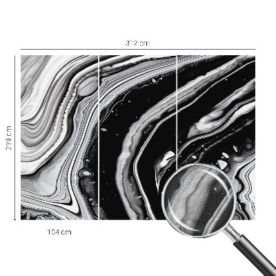 Fotobehang zelfklevend Monochromatische golven