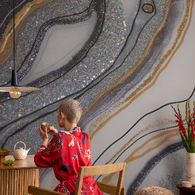 Zelfklevend fotobehang Steengolven