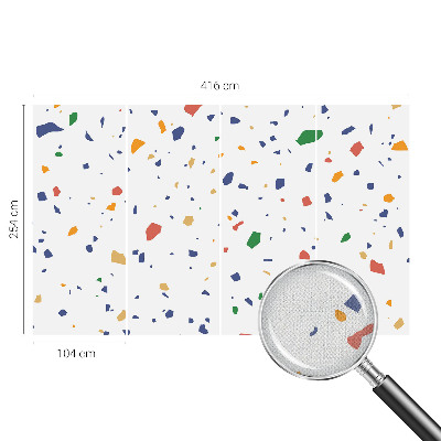 3D fotobehang Regenboogstukjes