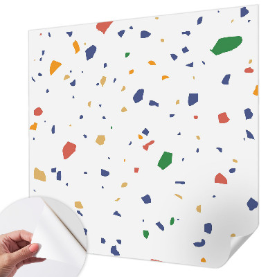 3D fotobehang met motief van regenboogstukjes