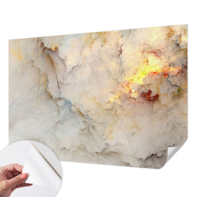 Foto behang voor de kinderkamer met een kleurrijk landschap