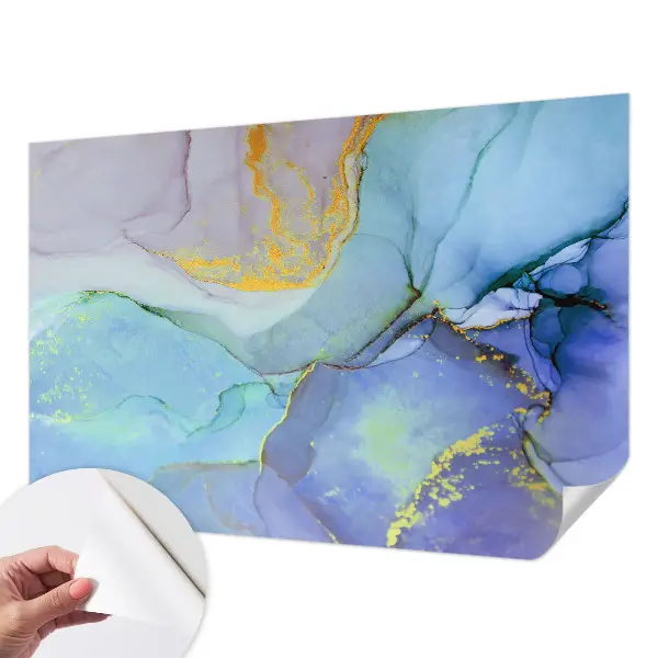Fotobehang voor de kinderkamer met aquarelvormen