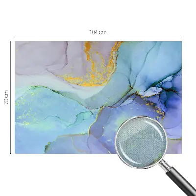 Fotobehang voor de kinderkamer met aquarelvormen