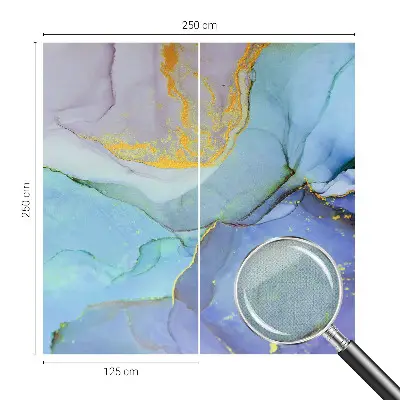 Fotobehang voor de kinderkamer met aquarelvormen