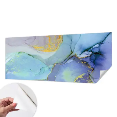 Fotobehang voor de kinderkamer met aquarelvormen