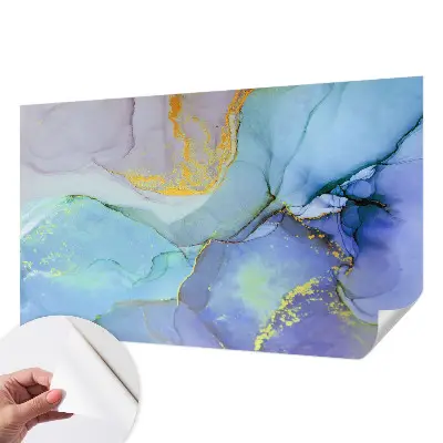 Fotobehang voor de kinderkamer met aquarelvormen