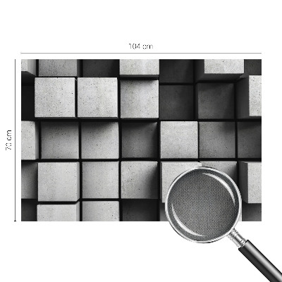 Fotobehang voor kinderkamer met een patroon van geometrische kubussen