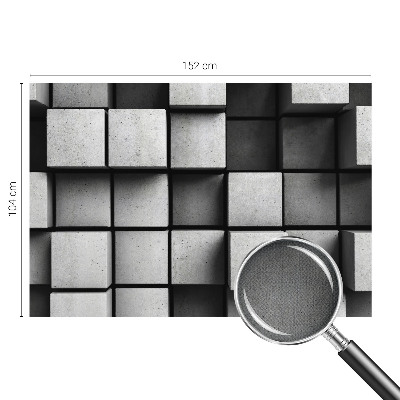 Fotobehang voor kinderkamer met een patroon van geometrische kubussen