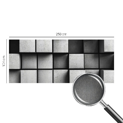 Fotobehang voor kinderkamer met een patroon van geometrische kubussen