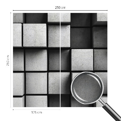 Fotobehang voor kinderkamer met een patroon van geometrische kubussen