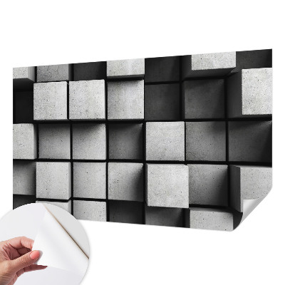 Fotobehang voor kinderkamer Geometrische kubussen