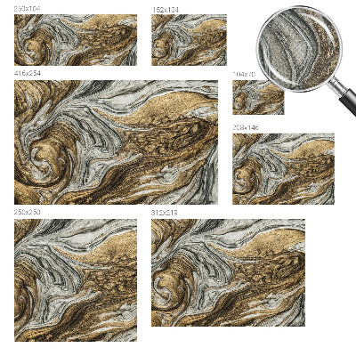 Foto behang voor de keuken Abstracte wervelingen