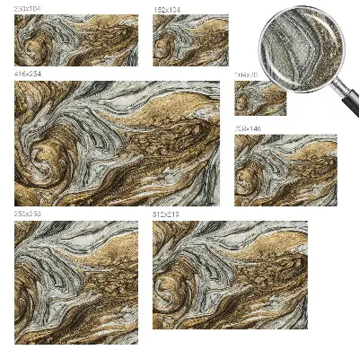 Foto behang voor de keuken met abstracte wervelingen
