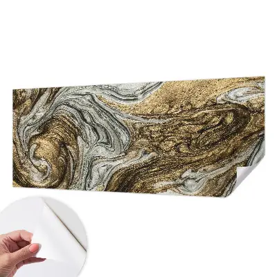 Foto behang voor de keuken met abstracte wervelingen