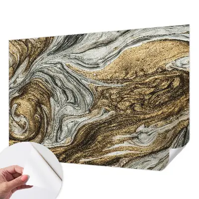 Foto behang voor de keuken met abstracte wervelingen